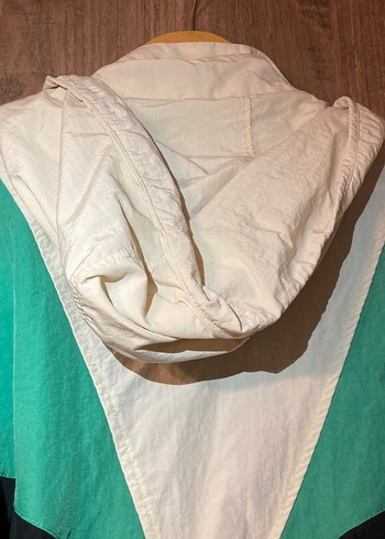 Fermuarlı Yeşil kadın Kapüşonlu Rüzgarlık - Görsel 7