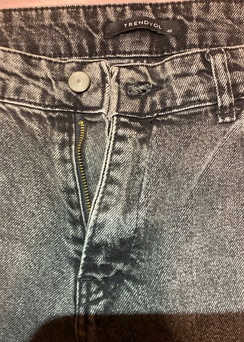 Gri Düğmeli Kadın Denim Ceket m beden pantolon 40 l beden - Görsel 8