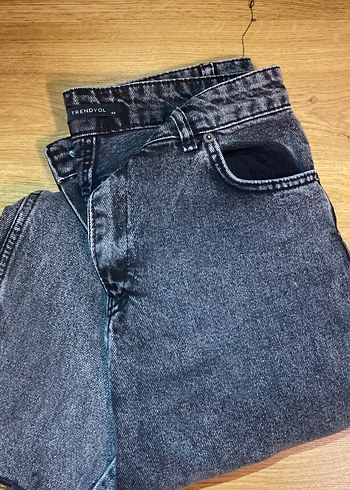 Gri Düğmeli Kadın Denim Ceket m beden pantolon 40 l beden - Görsel 10