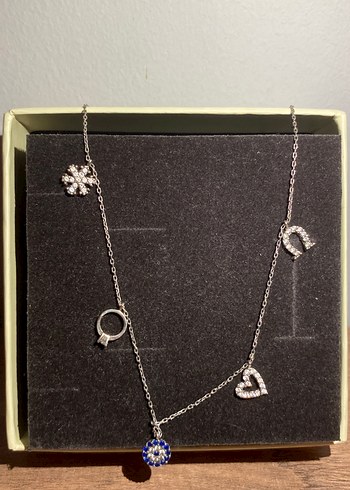 Altın Renk Mini Zincir Detaylı Kadın Kolye 925 gümüş - Görsel 2