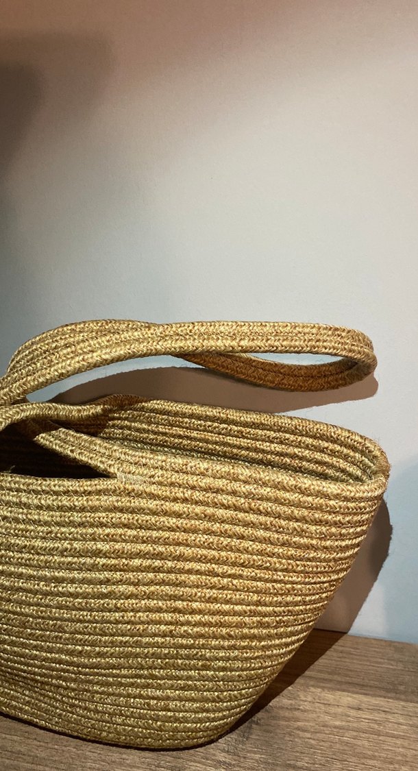 Bej Örgü Bohem Kadın Çanta - Görsel 3