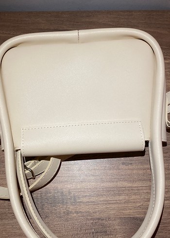 Bej Minimalist Deri Kadın Çanta - Görsel 3