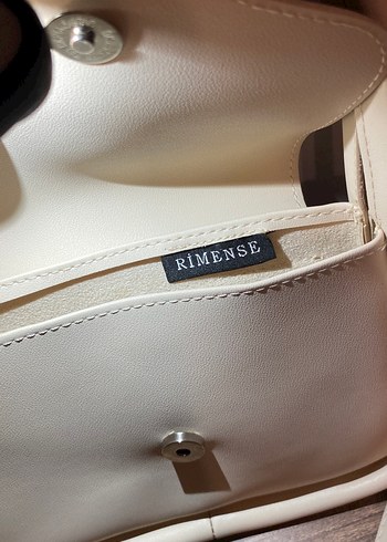 Bej Minimalist Deri Kadın Çanta - Görsel 4