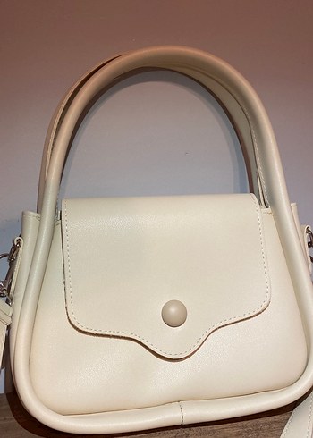 Bej Minimalist Deri Kadın Çanta - Görsel 2