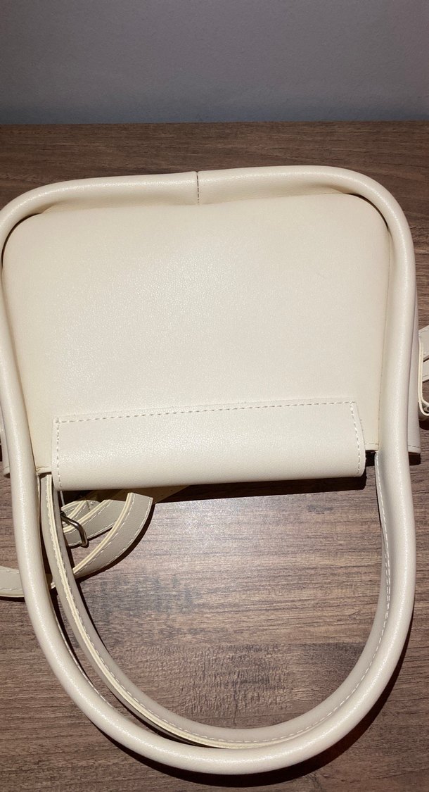 Bej Minimalist Deri Kadın Çanta - Görsel 3