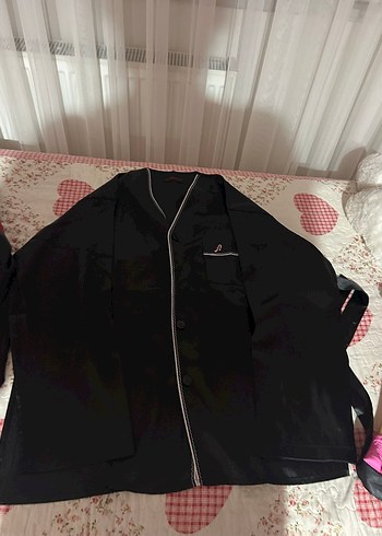 Siyah erkek sabahlı takım - Görsel 2