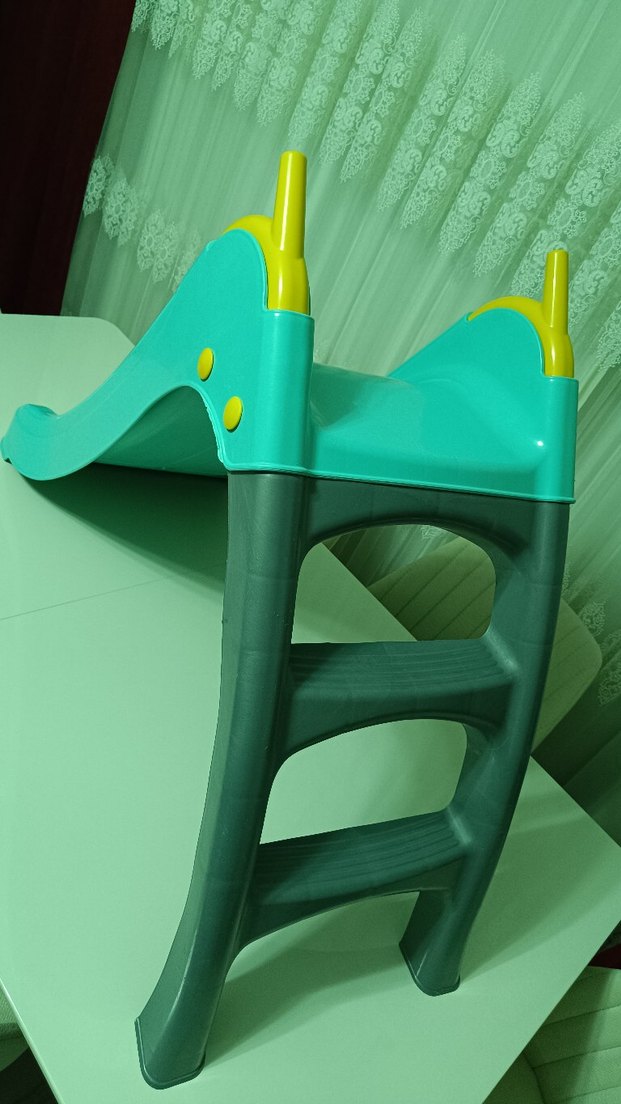 Renkli Turkuaz Çocuk Kaydırağı - Görsel 2