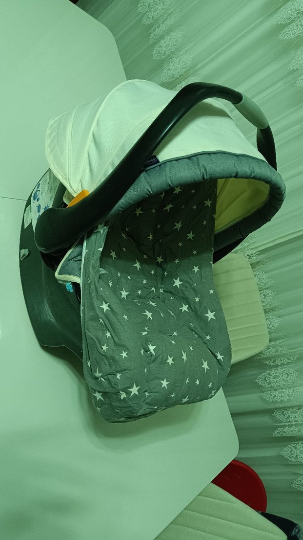 Gri Bebek Oto Koltuğu Yıldız Desenli - Görsel 4