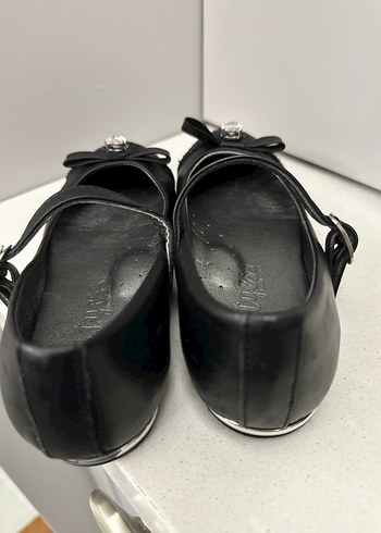 Kızlar için Siyah Tokalı Babet - Görsel 5