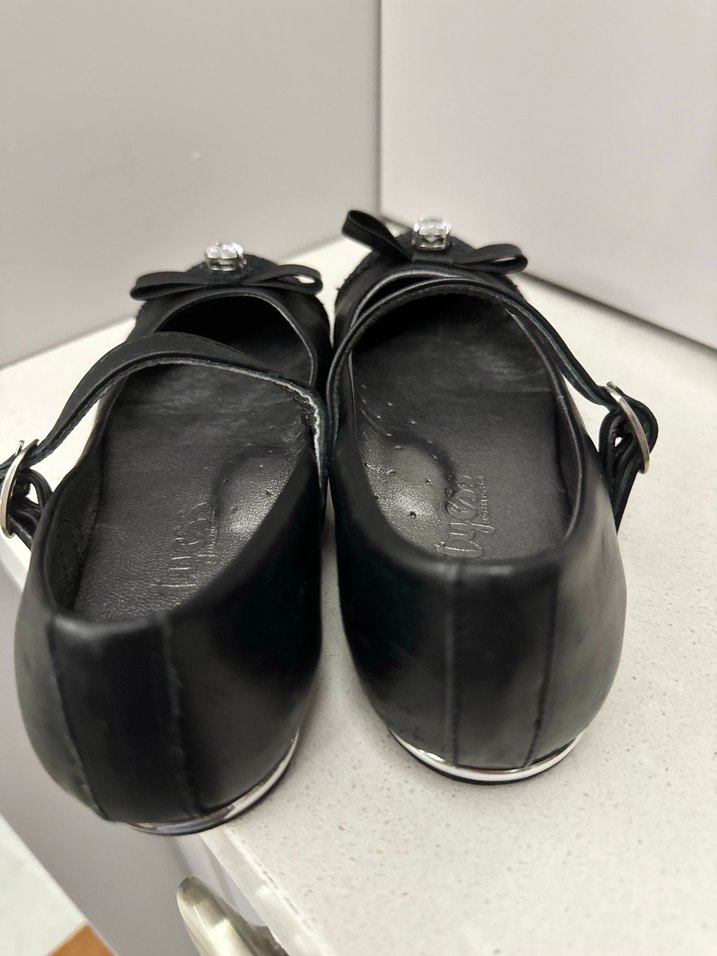 Kızlar için Siyah Tokalı Babet - Görsel 5