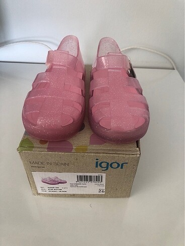 Igor İgor star glitter pembe sandalet