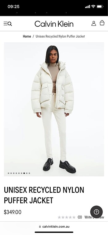 Calvin klein etiketli mont unisex