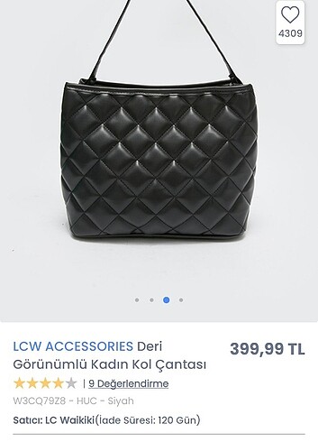  Beden Sıfır LCW çanta