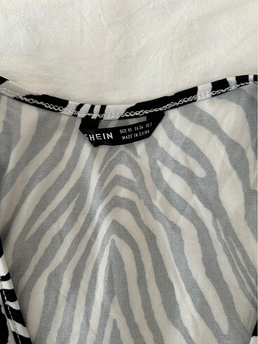 xs Beden shein crop bluz