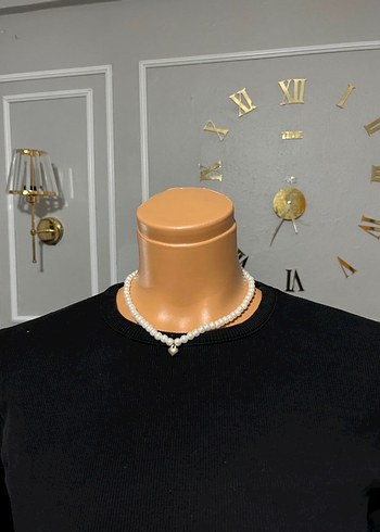 Siyah Kadın Uzun Kollu Bisiklet Yaka Kazak - Görsel 3