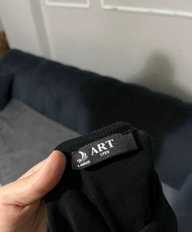 Siyah Kadın Uzun Kollu Bisiklet Yaka Kazak - Görsel 5