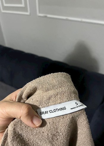 Bej Rahat Kesim Düğmeli Kadın Gömlek - Görsel 5