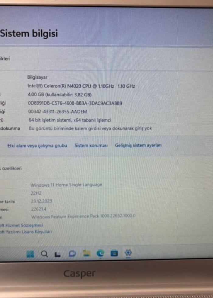Casper bilgisayar - Görsel 2