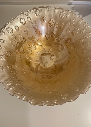 Bej Çiçek Desenli Dekoratif Tabak - Görsel 5