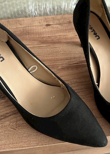 Siyah Süet Kadın ayakkabı - Görsel 3