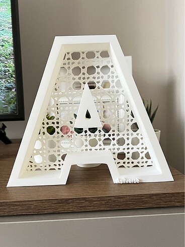 Rattan harf dekor