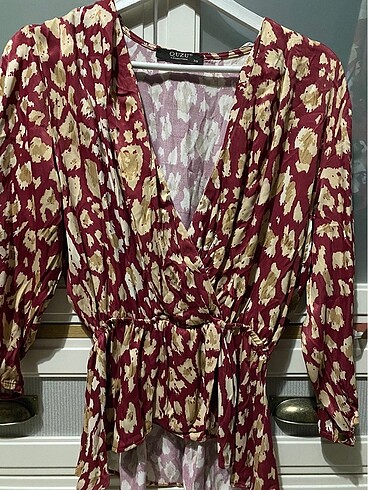 38 Beden bordo Renk Quzu bluz