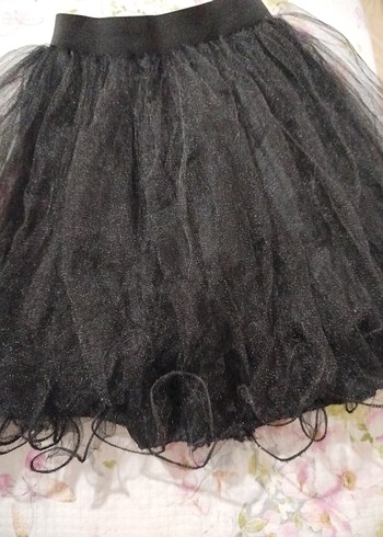 Diğer Kız Çocuk Siyah Fırfırlı Gotik Etek