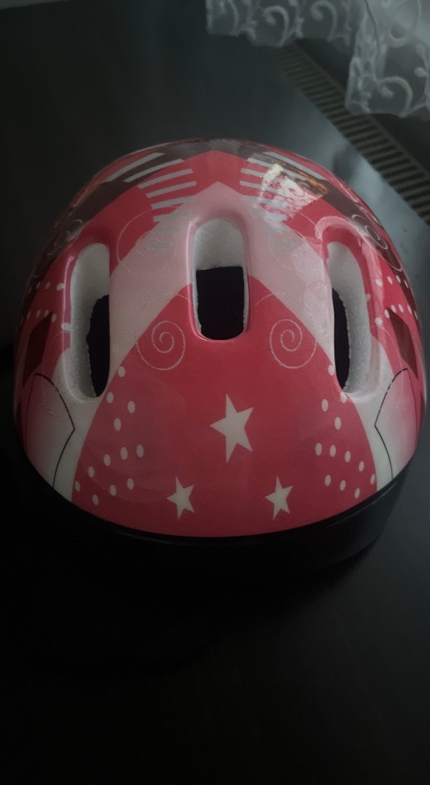 Pembe Baskılı kız çocuk kaskı - Görsel 3