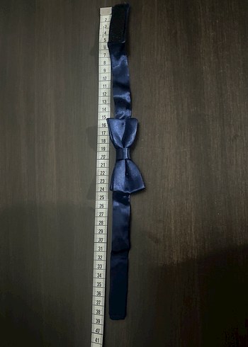 Koyu Mavi Klasik Erkek Papyon - Görsel 4