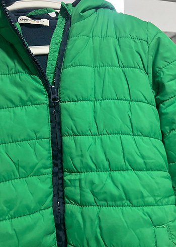 Erkek Çocuk Yeşil Fermuarlı Street Wear Mont - Görsel 4