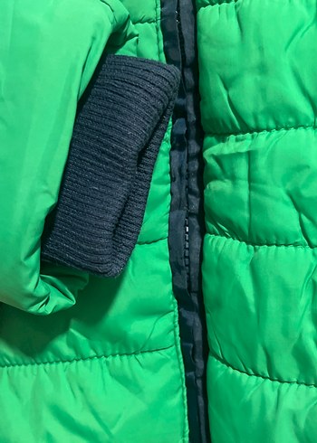 Erkek Çocuk Yeşil Fermuarlı Street Wear Mont - Görsel 7