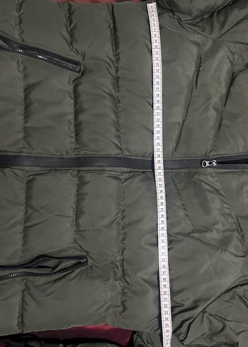 Erkek Yeşil Mont - Görsel 13