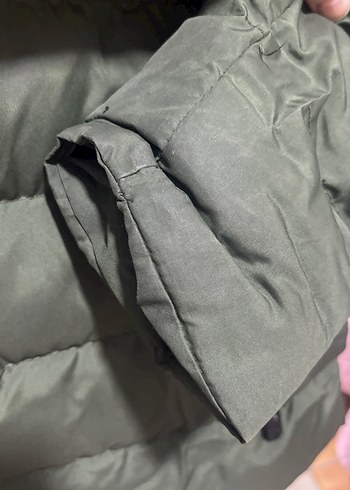 Erkek Yeşil Mont - Görsel 7