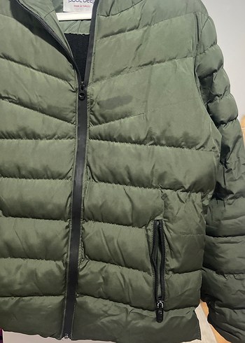 Erkek Yeşil Mont - Görsel 3