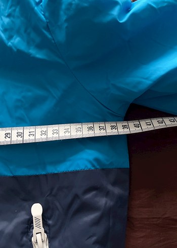 Mavi Fermuarlı Kapüşonlu Erkek Çocuk Mont - Görsel 9