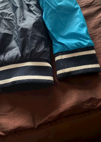 Mavi Fermuarlı Kapüşonlu Erkek Çocuk Mont - Görsel 7