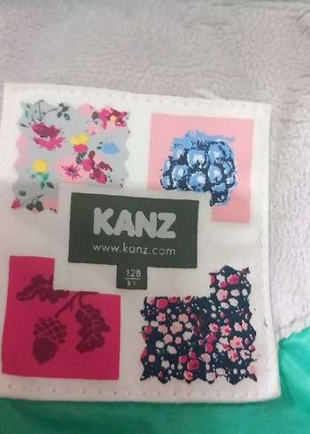 Kızlar için Turkuaz Parlak Fermuarlı Yelek - Görsel 5