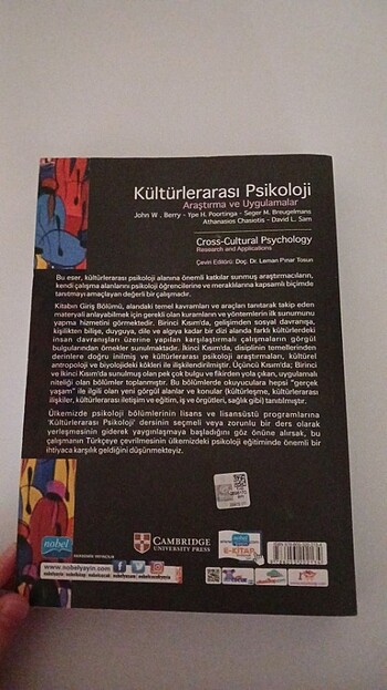  Beden Kültürlerarası psikoloji