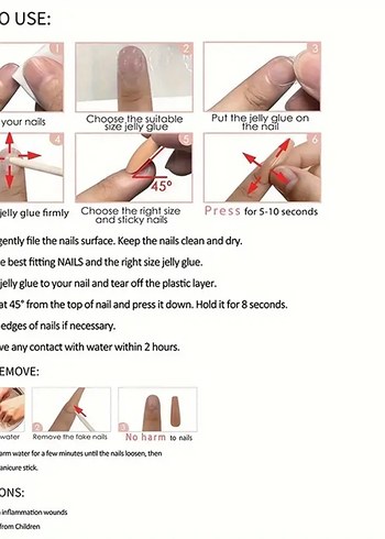 Beyaz Pastel Fransız Manikür Tırnak Süsü - Görsel 3