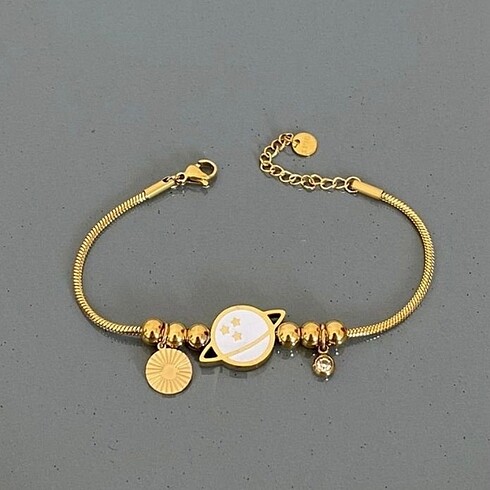 çelik bileklik kararmaz stainless steel gezegen gold altın shein