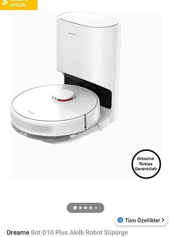 Dream D10 Plus İstasyonlu Robot Süpürge 