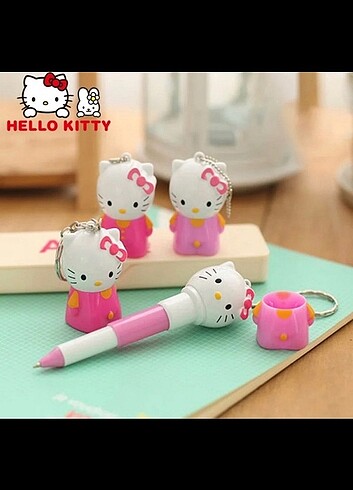 Hello Kitty Anahtarlık Tükenmez Kalem