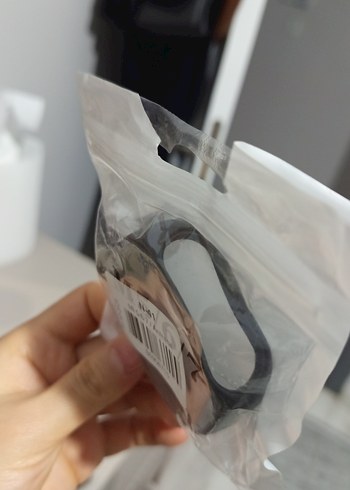 Pembe ve siyah Pastel Akıllı Bileklik kılıfı - Görsel 3