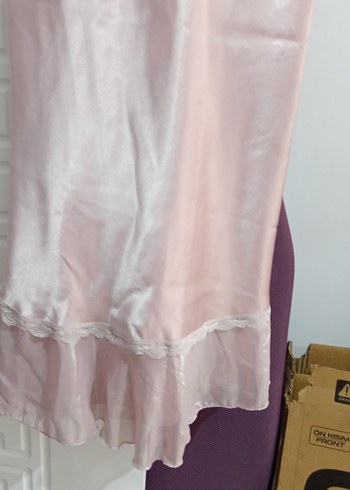 Pembe Midi Bohem Kadın Gecelik - Görsel 4