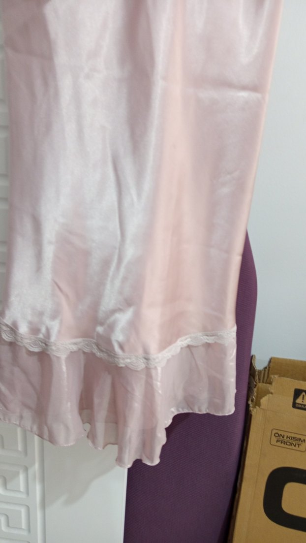 Pembe Midi Bohem Kadın Gecelik - Görsel 4