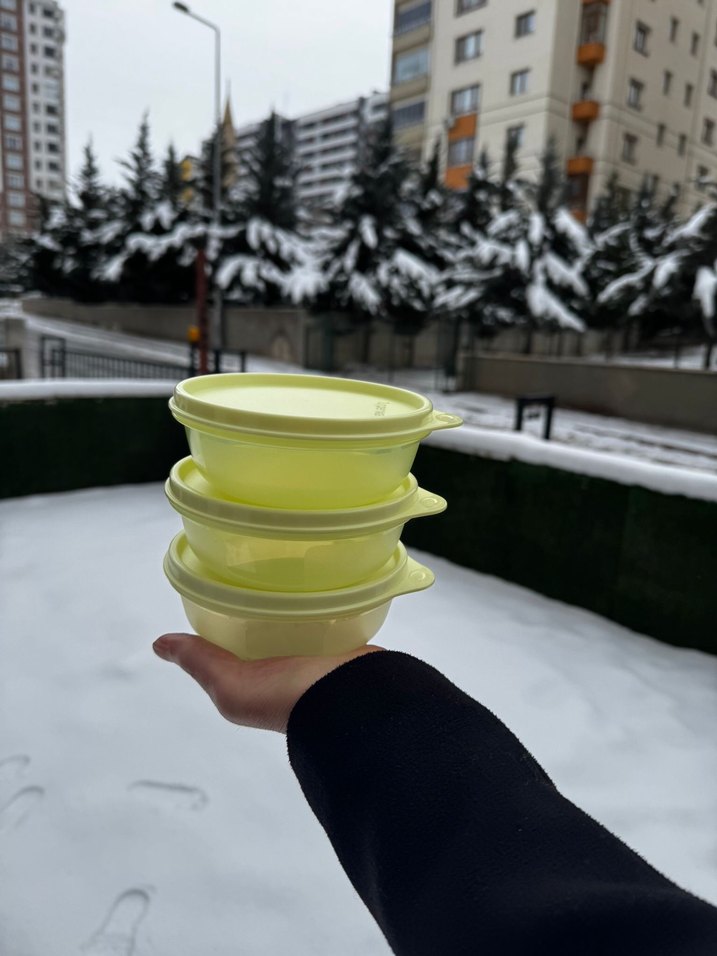 #Tupperware şeker kaplar 300 ml (3 adet) - Görsel 2