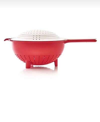 Beden kırmızı Renk Tupperware çift süzgeç