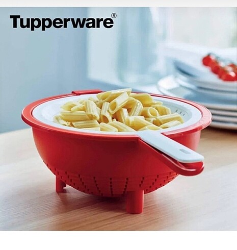Beden Tupperware çift süzgeç