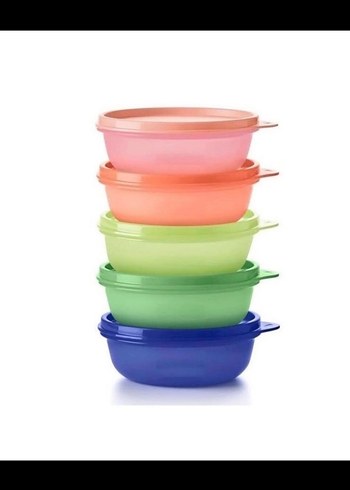 #Tupperware şeker kaplar 5li set Her biri 300 ml