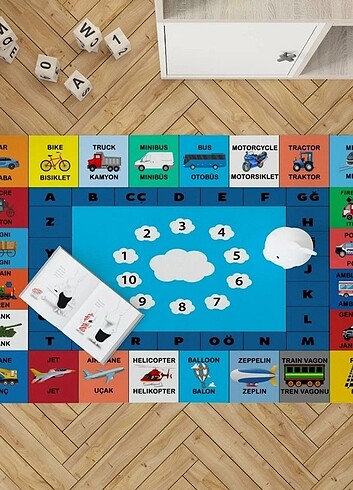 Diğer Eğitici eğlenceli ingilizce Türkçe ana okulu çocuk oyun halısı